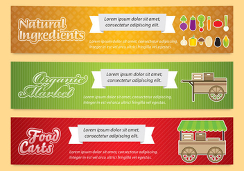 Food Cart Banners - Free vector #367243