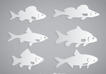 Fish White Vector - Kostenloses vector #367633