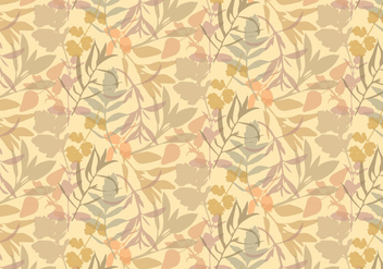 Boho Plants Leafs Pattern - бесплатный vector #368613
