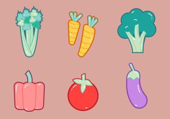 Free Celery and Vegetables Vector Graphic 1 - Free vector #368663