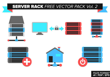 Server Rack Free Vector Pack Vol. 2 - бесплатный vector #368873
