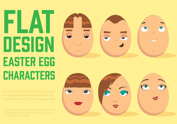 Free Easter Egg Vector Characters - vector #369543 gratis