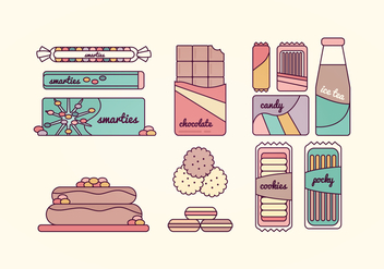 Sweets Vector Collection - vector gratuit #369753 