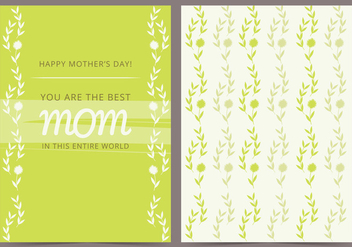 Vector Mother's Day Card - Free vector #369953
