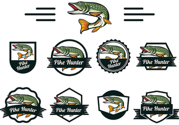 Pike Fish Vector - Free vector #370093