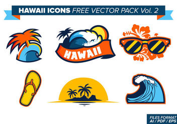 Hawaii Icons Free Vector Pack Vol. 2 - vector #370483 gratis