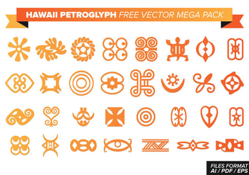 Hawaii Petroglyph Free Vector Mega Pack - Kostenloses vector #370533