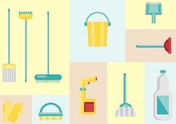 Free House Cleaning Vectors - Kostenloses vector #370623