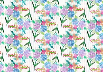 Free Vector Watercolor Floral Background - бесплатный vector #371003