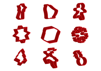 Christmas Cookie Cutter - Free vector #371713