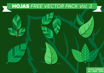 Hojas Free Vector Pack Vol. 3 - Kostenloses vector #373133