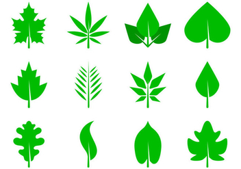 Free Leaves Icon Vector - Free vector #373443