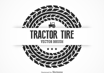 Free Tractor Tire Vector Brush - vector #374073 gratis