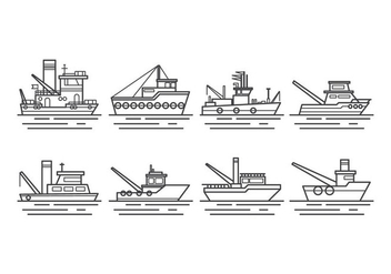 Free Tugboat Vector - Free vector #374103