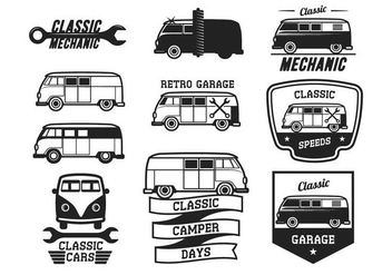 Free Classic Cars Vintage Label - vector gratuit #374193 