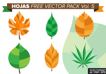 Hojas Free Vector Pack Vol. 5 - Kostenloses vector #374483