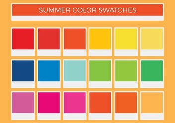 Free Summer Vector Color Swatches - Free vector #375283