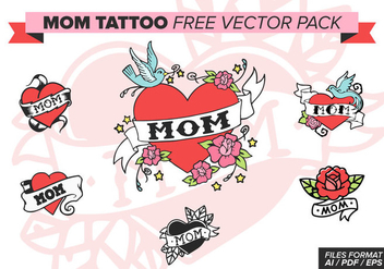 Mom Tattoo Free Vector Pack - бесплатный vector #375603