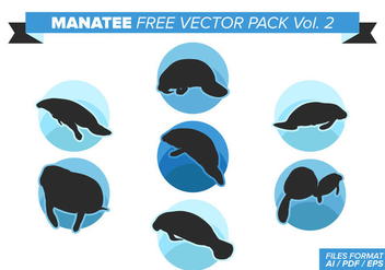 Manatee Free Vector Pack Vol. 2 - бесплатный vector #375823