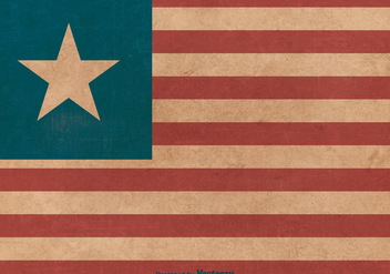 Grunge Flag of Liberia - Kostenloses vector #376583