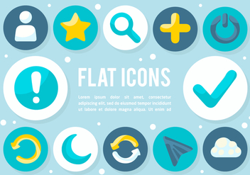 Free Flat Icons Vector Background - Free vector #377553