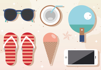 Free Vector Summer Components - Free vector #377963