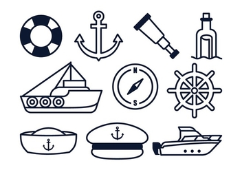 Free Nautical Elements - Free vector #378053