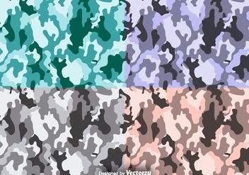Multicam Vector Camouflage Seamless Pattern Set - бесплатный vector #378123