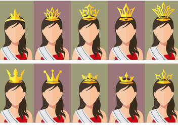 Pageant Crown Beauty contest queen - Free vector #378223