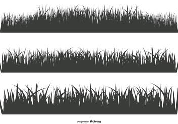 Grass Silhouette Shapes - Free vector #378303