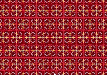 Flower Portuguese Tiles Pattern - vector gratuit #378593 