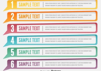 Design Clean Number VECTOR Banners Template - Free vector #378973