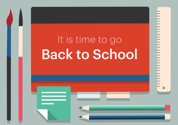 Free Back to School Vector Illustration - Free vector #379123