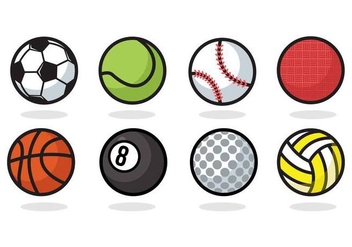 Free Sport Ball Icons Vector - vector #379773 gratis