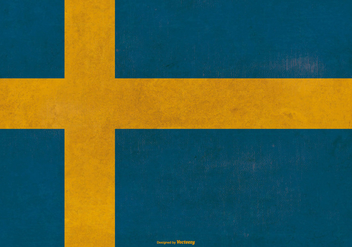 Grunge Flag of Sweden - vector gratuit #380403 