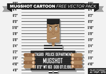 Mugshot Cartoon Free Vector Pack - vector #381443 gratis