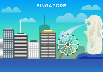 Free Singapore Illustration Vector - бесплатный vector #381583