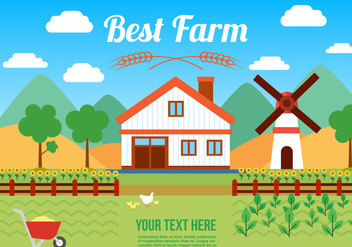 Free Agro Farm Vector Illustration - бесплатный vector #382733