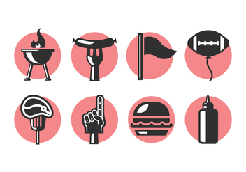 Tailgate Party Icons - Kostenloses vector #383433