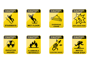 Free Caution Sign Vector - Free vector #383523