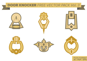 Door Knocker Free Vector Pack Vol. 3 - vector #383623 gratis