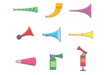 Free Horns & Trumpets Vector - бесплатный vector #383673
