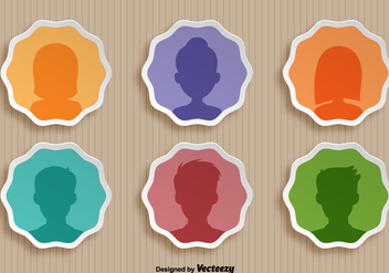 Vector Set Of Person Icons - vector gratuit #384003 