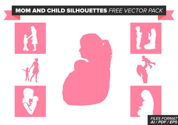 Mom And Child Free Vector Pack - Kostenloses vector #384303