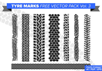 Tire Marks Free Vector Pack Vol. 3 - Kostenloses vector #384443