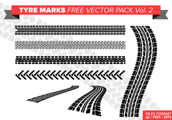 Tire Marks Free Vector Pack Vol. 2 - Kostenloses vector #384623