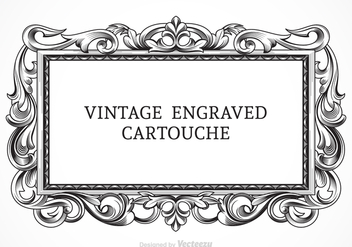 Free Vector Vintage Engraved Cartouche - Free vector #384733