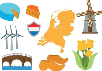 Free Netherlands Map Icons Vector - бесплатный vector #385383
