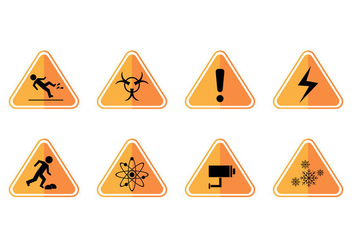 Free Caution Sign Icon Vector - Free vector #385703