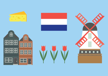 Elements from Holland - Free vector #385803